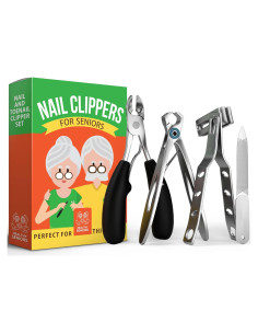 Cortauñas Turavura para Personas Mayores - 4 Piezas