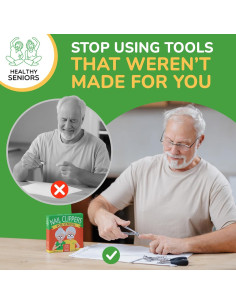 Cortauñas Turavura para Personas Mayores - 4 Piezas 2