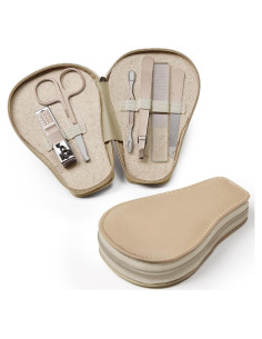 Cortauñas para Bebés Haakaa 6 en 1 con Estuche Trigo