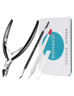Recortador de Cutículas RONAVO Acero Inoxidable Profesional