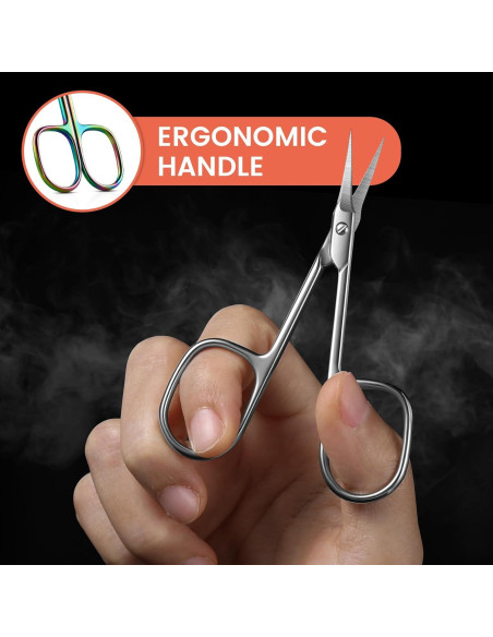 Tijeras Curvadas para Cutículas BEZOX - Acero Inoxidable 1.98 cm