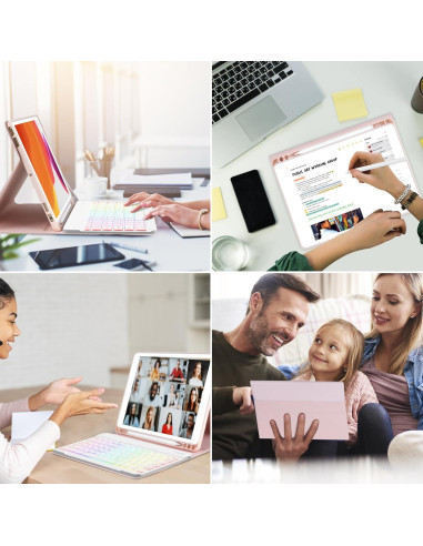 Funda con Teclado Retroiluminado MORECOO para iPad 10.2"