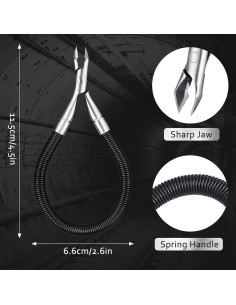 Juego de 3 Cortadores de Cutículas Mudder - Acero Inoxidable 2