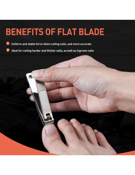 Cortauñas BEZOX para Pies y Manos - Acero Inoxidable Premium