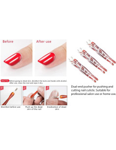 Set de 6 Herramientas de Uñas Luxxii Cortador y Empujador 2