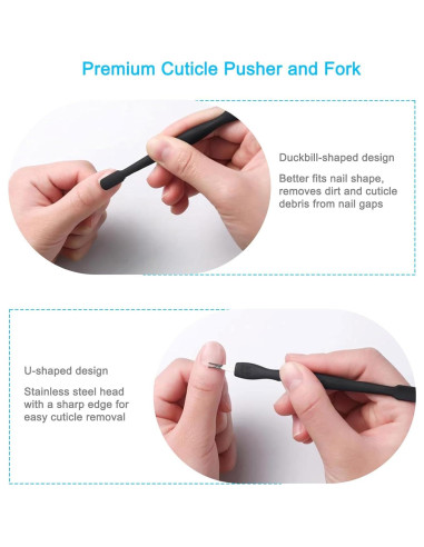 Kit Cortador de Cutículas Profesional Pingispower - 3 Piezas