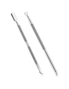 Juego de 2 Herramientas para Cutículas YINYIN - Acero Inoxidable