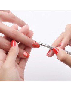 Juego de 2 Herramientas para Cutículas YINYIN - Acero Inoxidable 2
