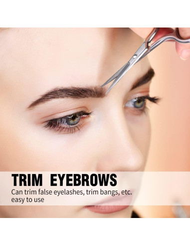 Tijeras para Cejas y Vello Nasal AsonTao - Acero Inoxidable