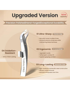 Cortador de Cutículas THRAU Mini Acero Inoxidable 7.19cm 2