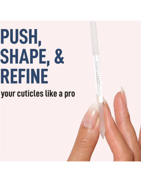 Empujador de Cutículas de Vidrio LONDONTOWN Doble Cara