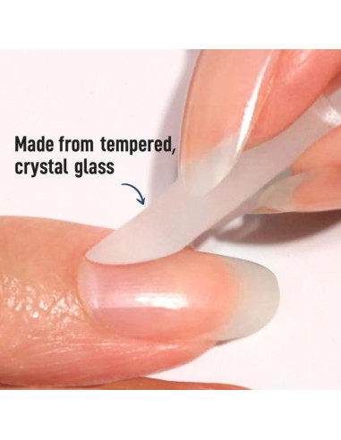 Empujador de Cutículas de Vidrio LONDONTOWN Doble Cara