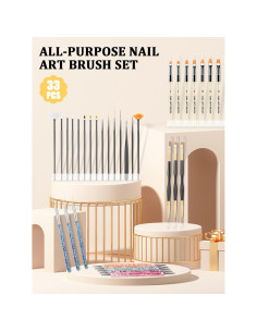 Juego de Pinceles para Arte de Uñas YOOVR - 33 Piezas 2