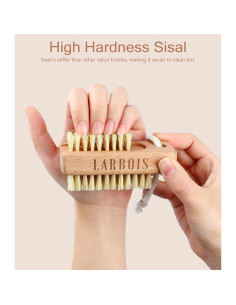 Cepillo de Uñas de Madera de Haya Larbois - 2 Pack 2