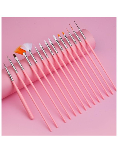 Juego de Herramientas para Arte de Uñas FULINJOY 20 Pcs