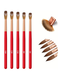 Juego de 5 Brochas Acrílicas Profesionales MUSILAN para Uñas
