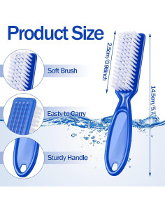 120 Cepillos de Uñas Mifoci con Mango Agarre - Cerdas Suaves 2