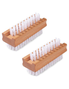 Cepillo de Uñas Doble Cara SAMEBUTECO con Cerdas Rígidas - 2 Piezas