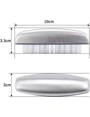 Cepillo limpiador de acero inoxidable Honomo para manos y uñas