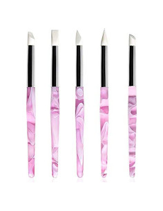 Juego de 5 Pinceles de Silicona BQAN para Escultura de Uñas