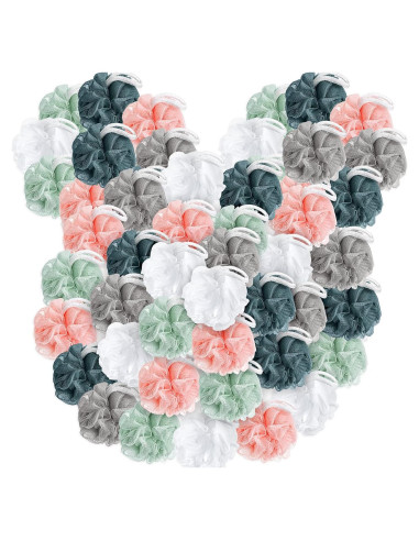 100 Esponjas de Baño Exfoliantes Raiten 30g Suaves para Ducha