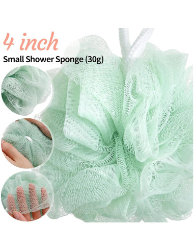 100 Esponjas de Baño Exfoliantes Raiten 30g Suaves para Ducha