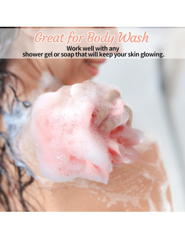 100 Esponjas de Baño Exfoliantes Raiten 30g Suaves para Ducha