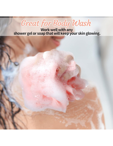 100 Esponjas de Baño Exfoliantes Raiten 30g Suaves para Ducha