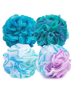 Esponja de Lufa Exfoliante BOULEAWEL - Paquete de 4, 75g cada una