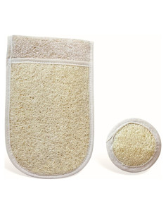 Esponja Exfoliante de Lufa Natural ILASLAN 25.4x16.4cm