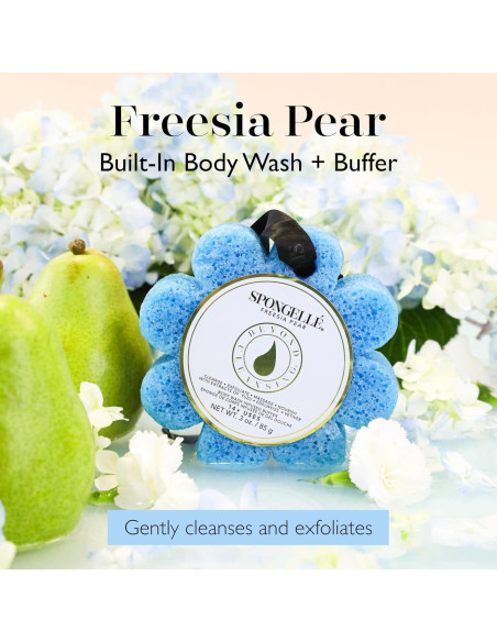 Esponja Exfoliante SPONGELLÉ Freesia Pear 1 Cuenta 85g Esponja Exfoliante SPONGELLÉ Freesia Pear 1 Cuenta 85g