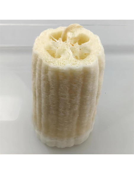 Esponjas de Lufa Natural 100% ENLAYER - 4 Piezas 12 cm
