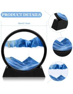 Pintura de Arena 3D TBoxBo Redonda Azul 18x20 cm 2