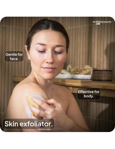 Esponjas de Loofah Natural LoofaGO - Paquete de 10 Unidades