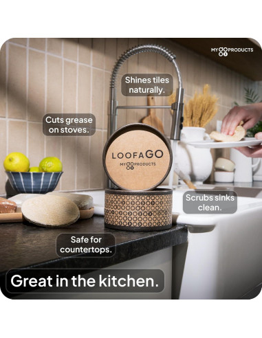 Esponjas de Loofah Natural LoofaGO - Paquete de 10 Unidades