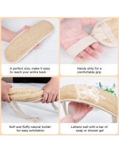 Esponja de Lufa Natural Acolidas para Espalda 101.6 cm 2