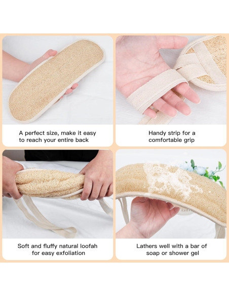 Esponja de Lufa Natural Acolidas para Espalda 101.6 cm Esponja de Lufa Natural Acolidas para Espalda 101.6 cm