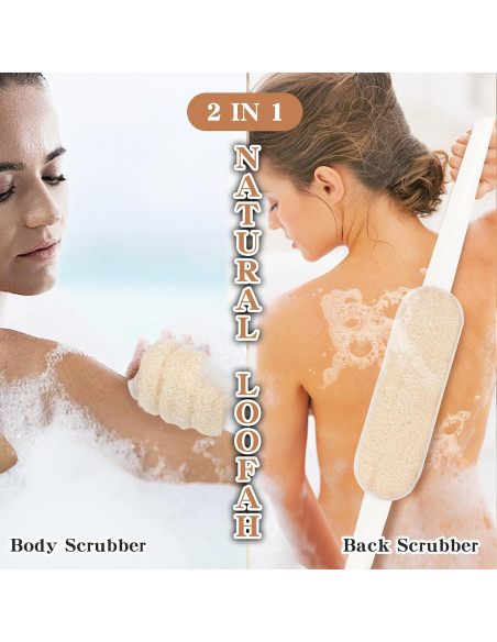 Esponja de Lufa Natural Acolidas para Espalda 101.6 cm Esponja de Lufa Natural Acolidas para Espalda 101.6 cm