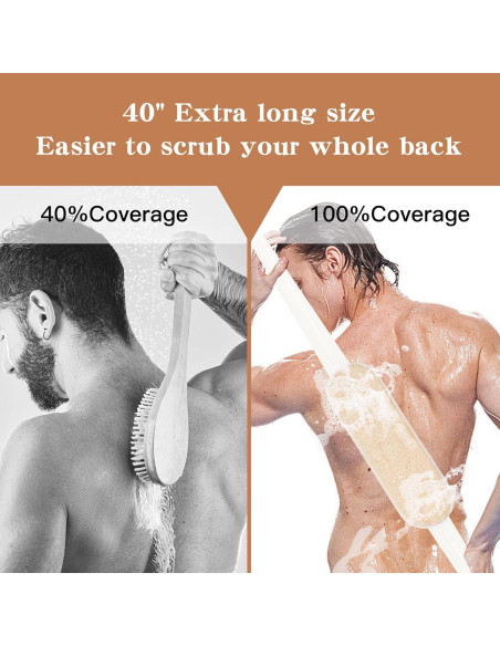 Esponja de Lufa Natural Acolidas para Espalda 101.6 cm Esponja de Lufa Natural Acolidas para Espalda 101.6 cm