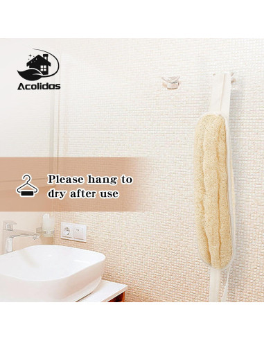 Esponja de Lufa Natural Acolidas para Espalda 101.6 cm