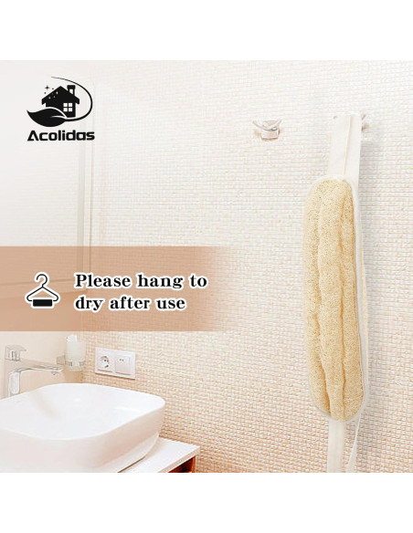 Esponja de Lufa Natural Acolidas para Espalda 101.6 cm Esponja de Lufa Natural Acolidas para Espalda 101.6 cm