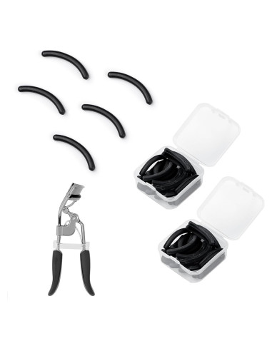 48 Almohadillas de Silicona para Rizador de Pestañas Elf - Negro