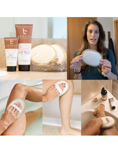 Esponja de Lufa Exfoliante Beauty by Earth - Paquete de 2