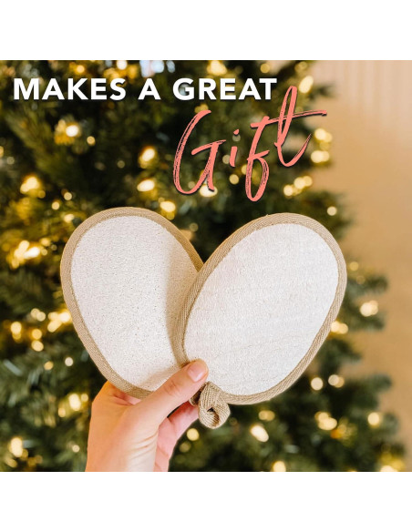 Esponja de Lufa Exfoliante Beauty by Earth - Paquete de 2