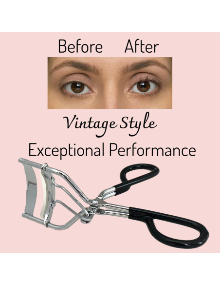Juego de 2 Rizadores de Pestañas ALAZCO Vintage Antideslizante