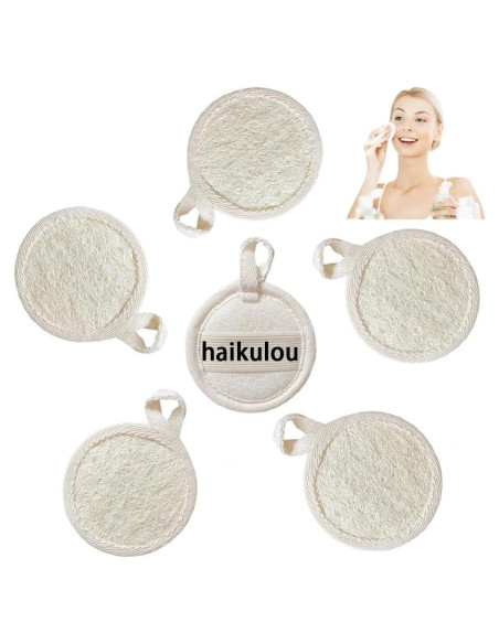 Esponjas Exfoliantes de Lufa Natural SHENGZHENFUSHI - 6 Piezas