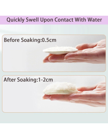 Esponjas Exfoliantes de Lufa Natural SHENGZHENFUSHI - 6 Piezas