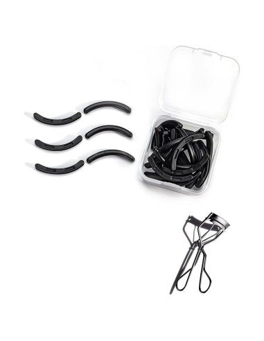Recargas de Rizadores de Pestañas UXIETIN 24PCS Silicona Negra