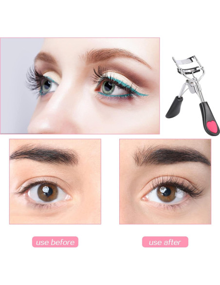 Rizador de Pestañas con Peine Sliverdew 10.7x3.5cm 2 Pcs