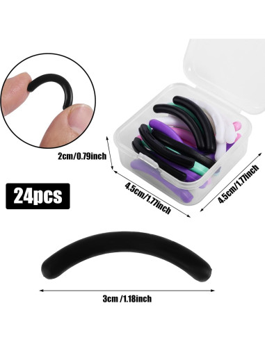 24 Almohadillas de Reemplazo para Rizador de Pestañas BOXOB